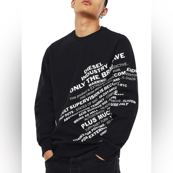 Diesel Other - Diesel S-Girk Stretch-Cotton Fleece Sweatshirt unisex sz xl